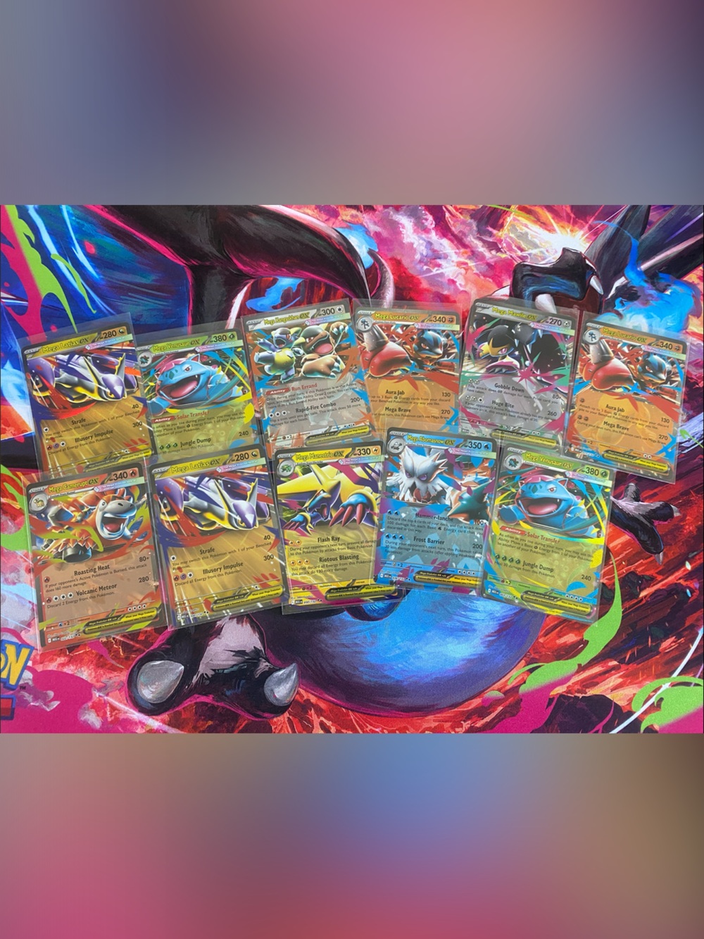 Pokémon- 11 EX Cards from Mega Evolution